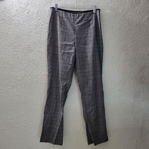 Brooks Brothers 346 Womens Sz 10 Dress Pants Gray Plaid Lucia Fit Wool Lined